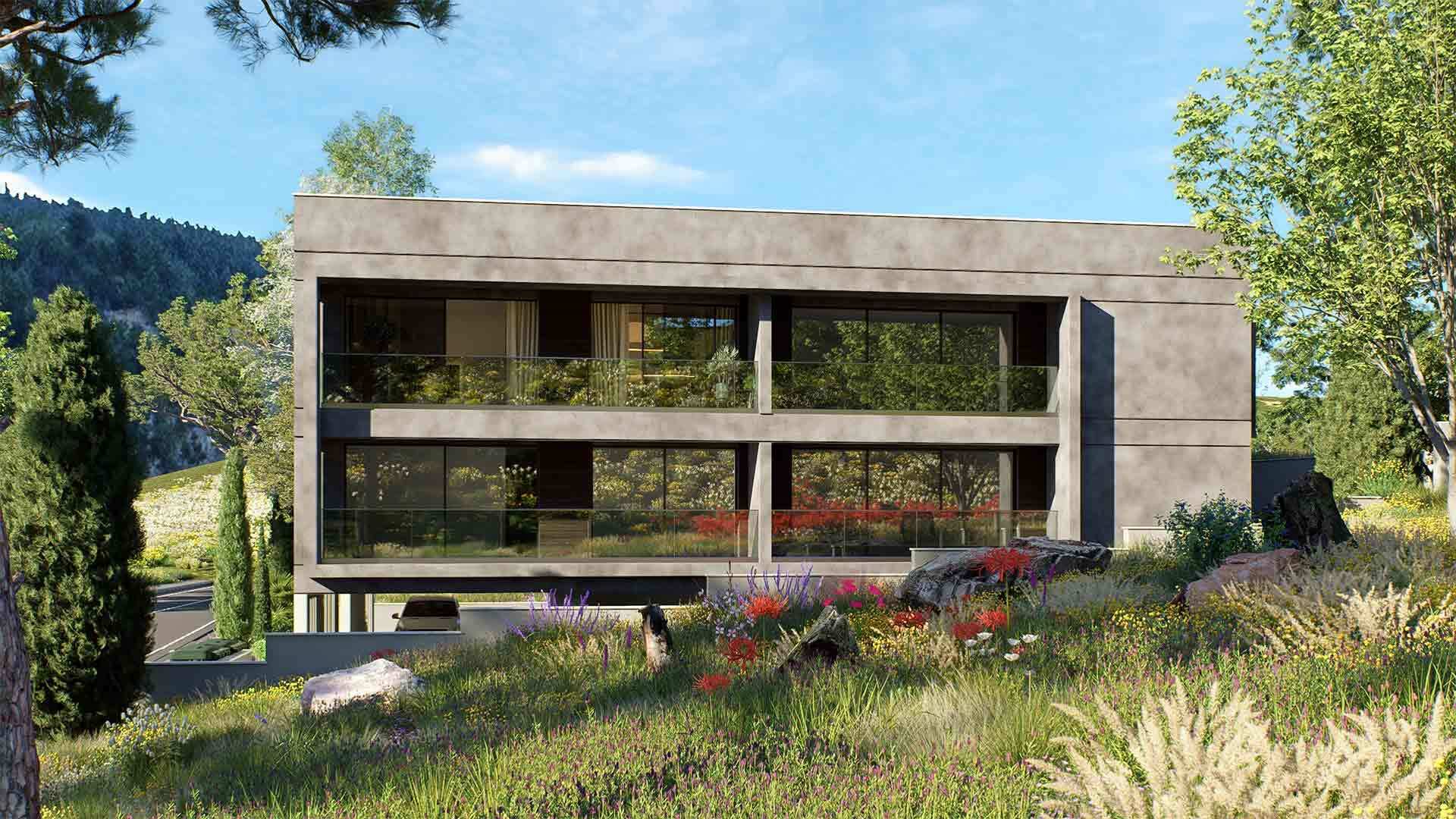 Artist's impression of the residences