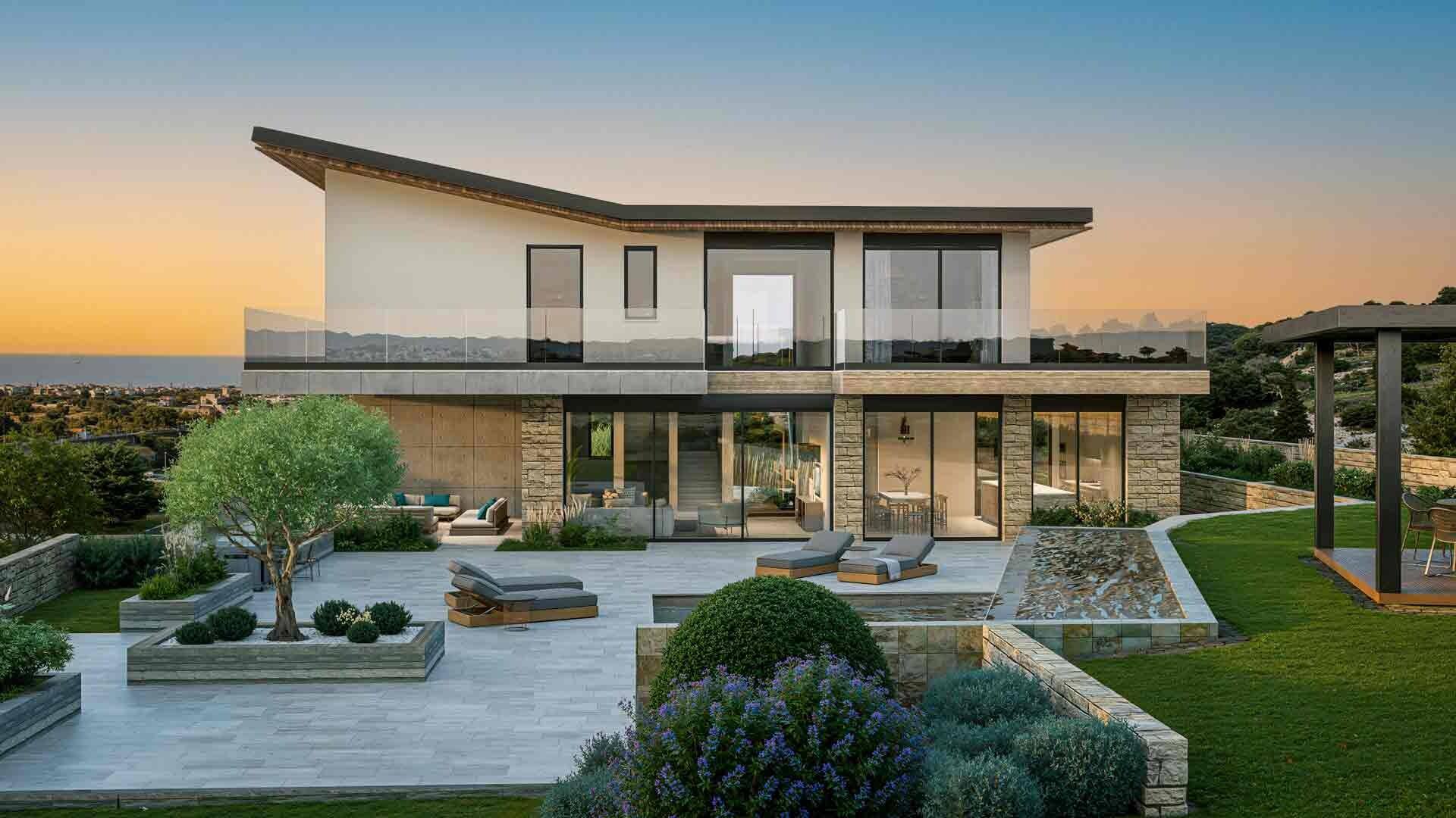 Artist's impression of the garden terraces