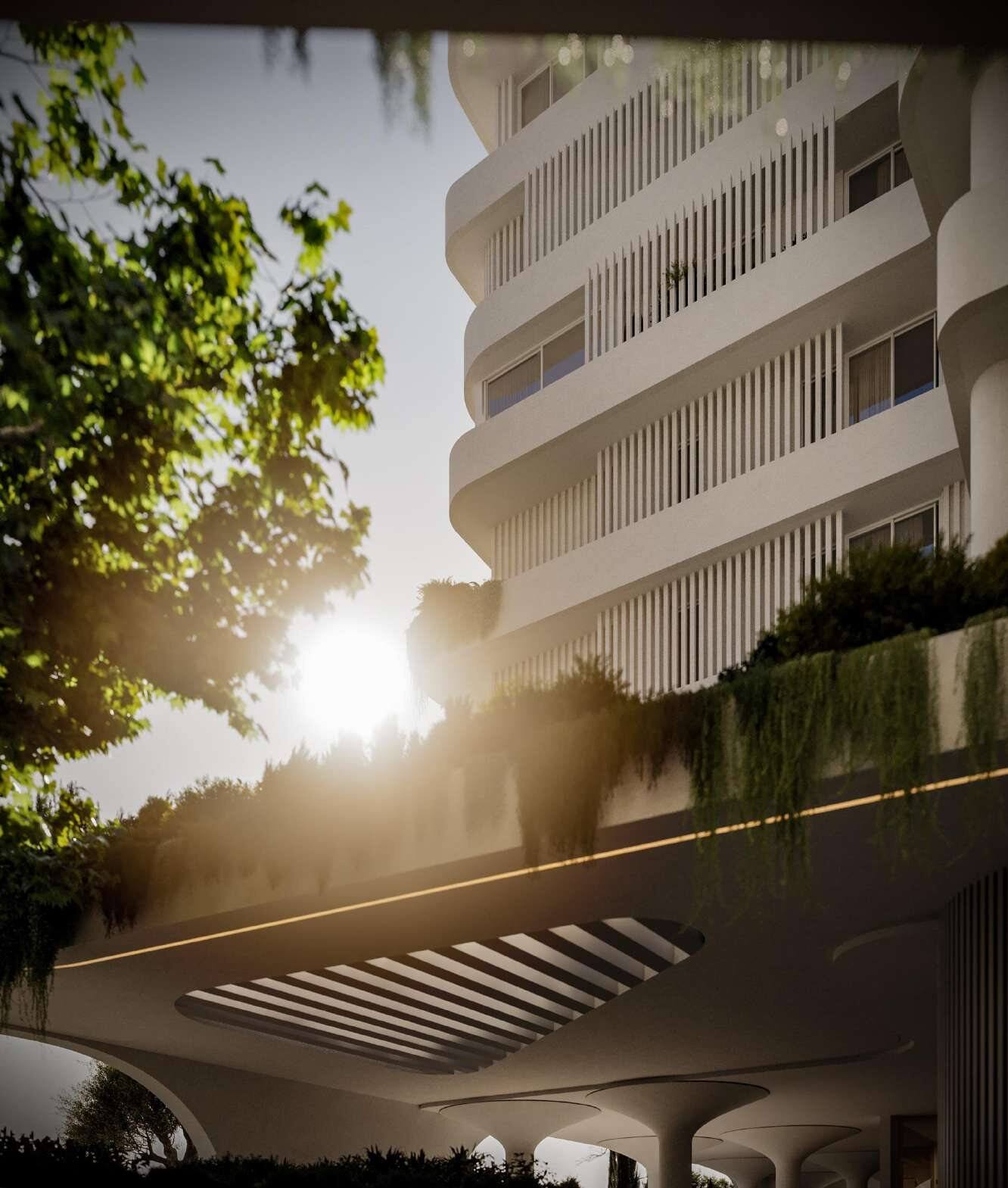 Balconies of the homes