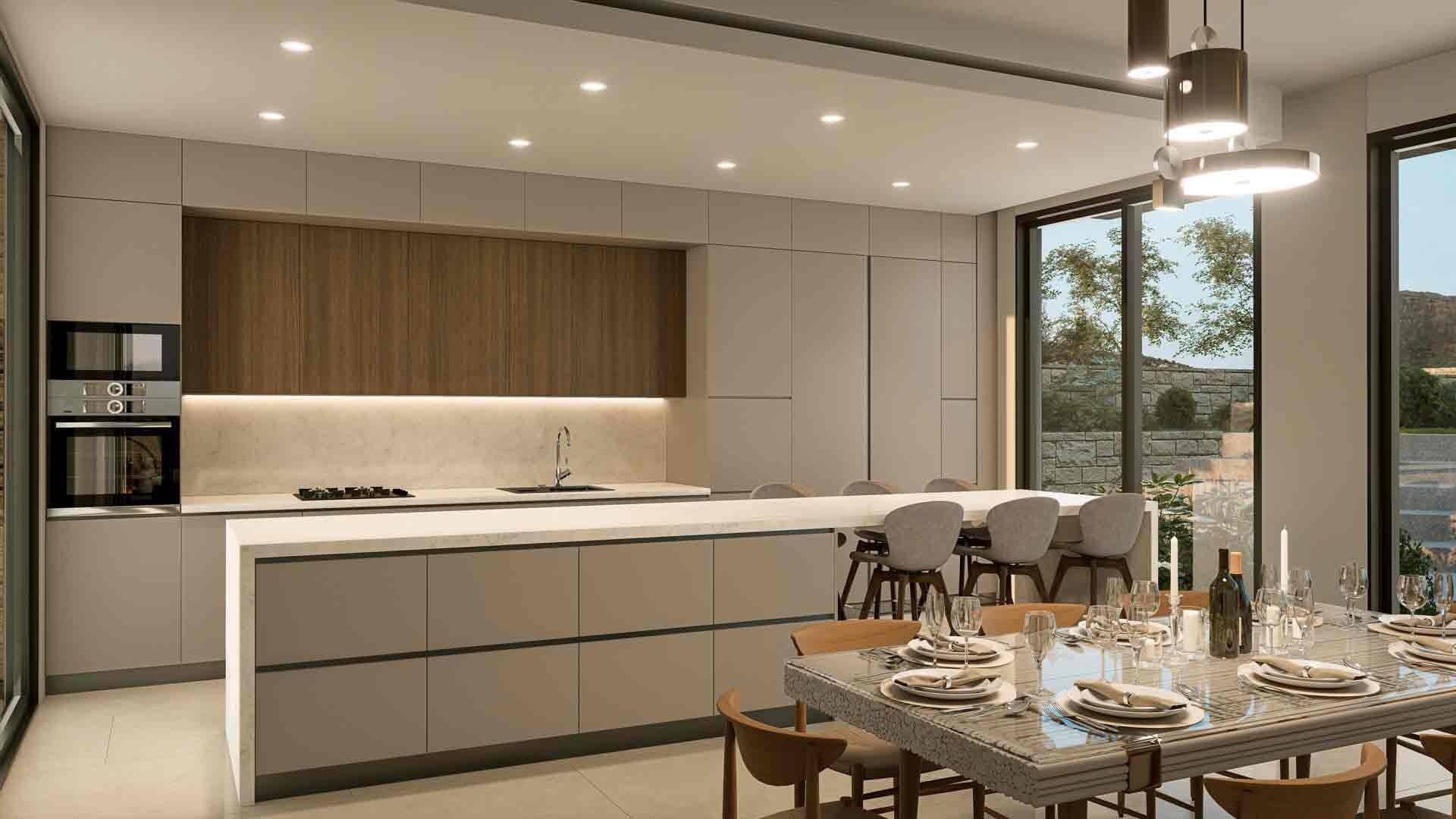 Artist's impression of the kitchen and dining area