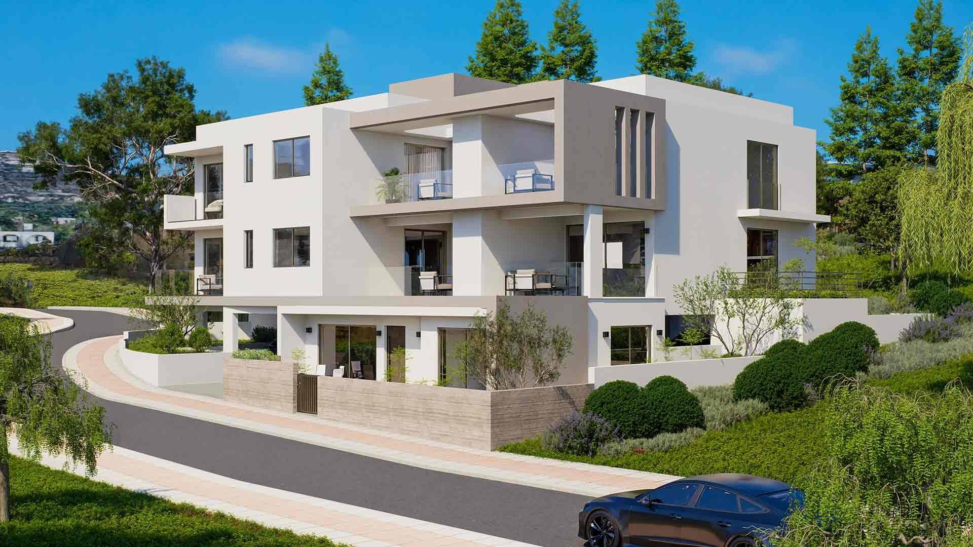 Artist's impression of the residences from the street