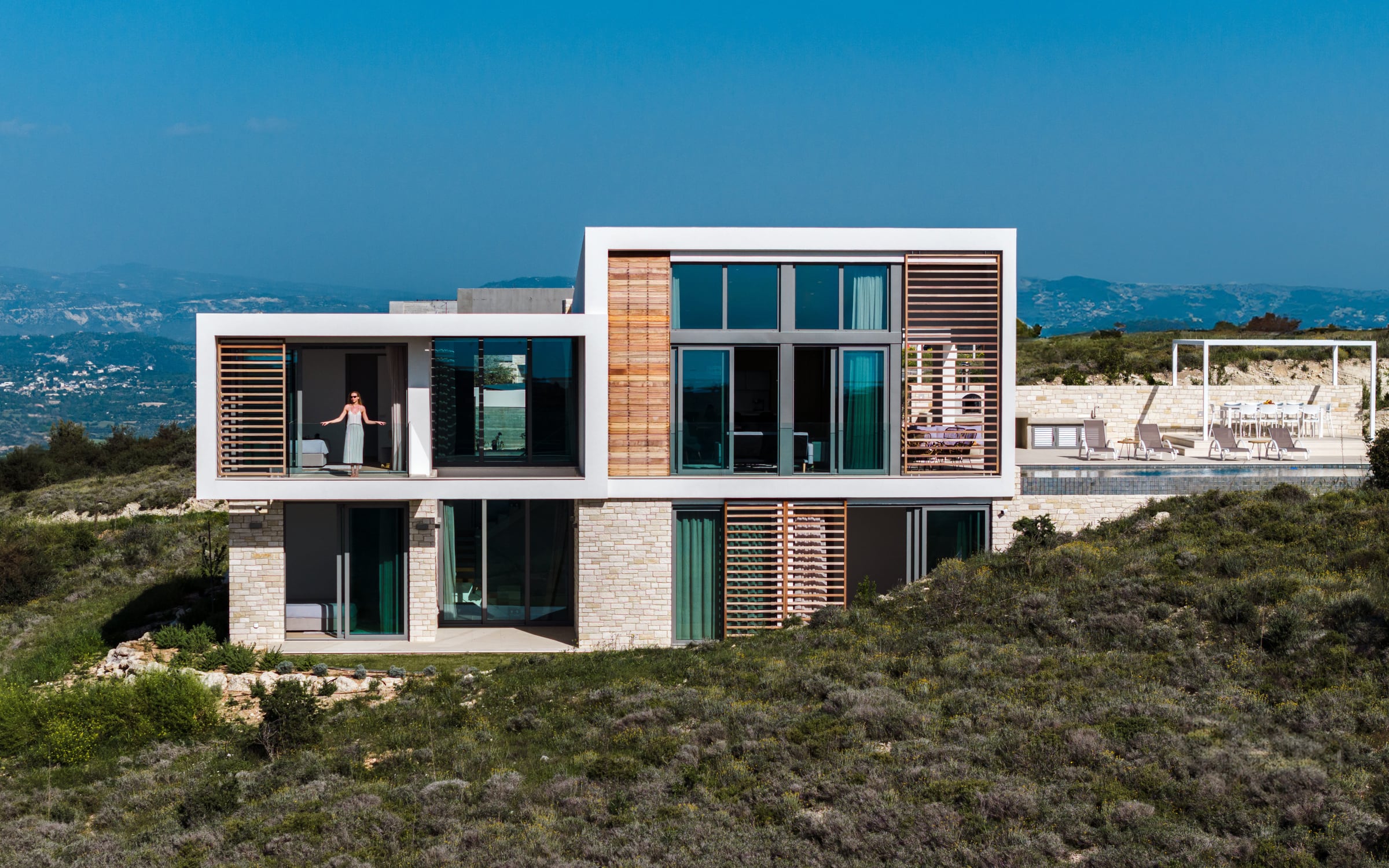 The resort landscape on the hills above Paphos
